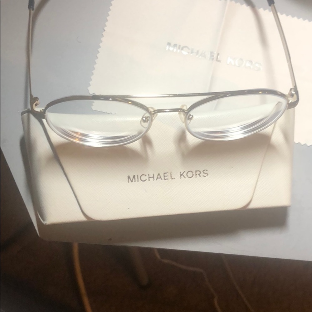 Michael Kors gold prescription glasses (frames)